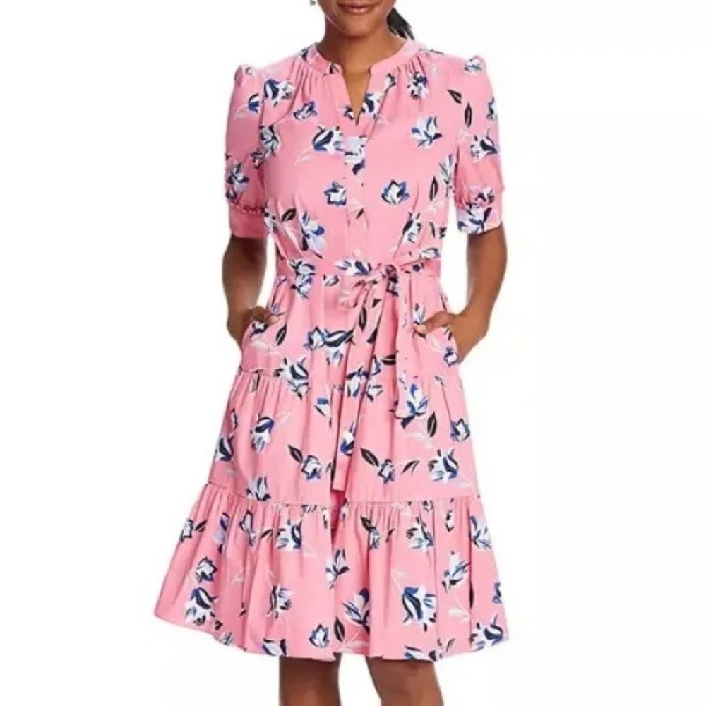 Draper James® Loretta Shirtdress - Floral Button Front Midi Dress XS